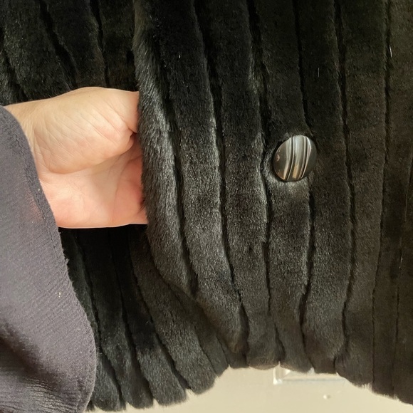 Nwt New Faux Mink Fur Coat - Picture 4 of 11